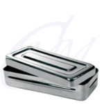 BOITE D'INSTRUMENT EN INOX 20*10*3CM