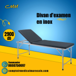 DIVAN D'EXAMEN EN INOX
