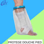 Protège-pied pour la douche – Protection parfaite pour plâtres, bandages et blessures