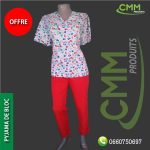 PYJAMA DU BLOC EN SERGE IMPRIME