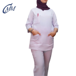 Pyjama du bloc blanc-manche longue