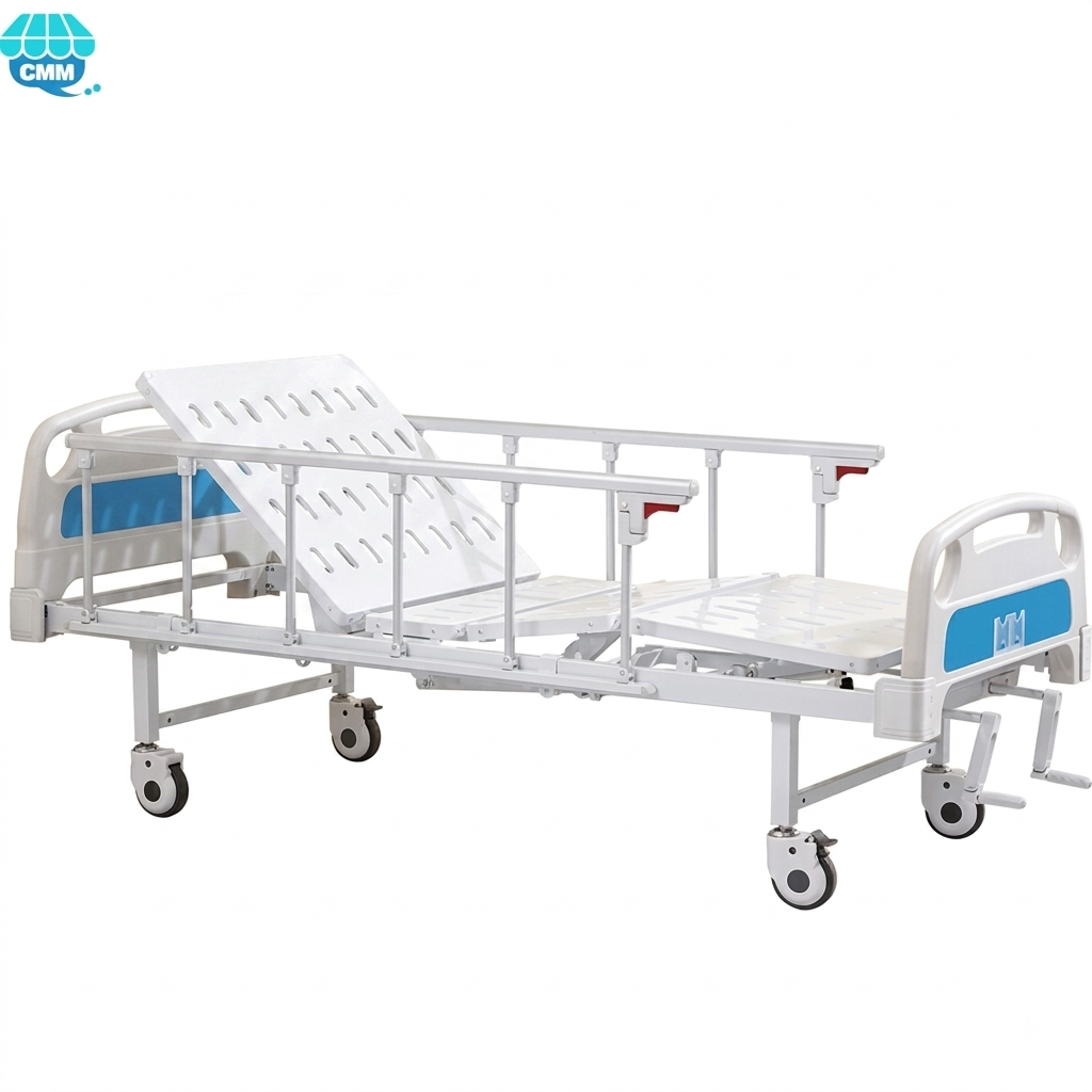 Lit Médical Manuel à 2 Manivelles Saikang V2K